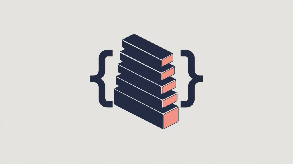 Abstract illustration of a fifth-level heading matched exactly and whole, in RankGear indigo and coral.