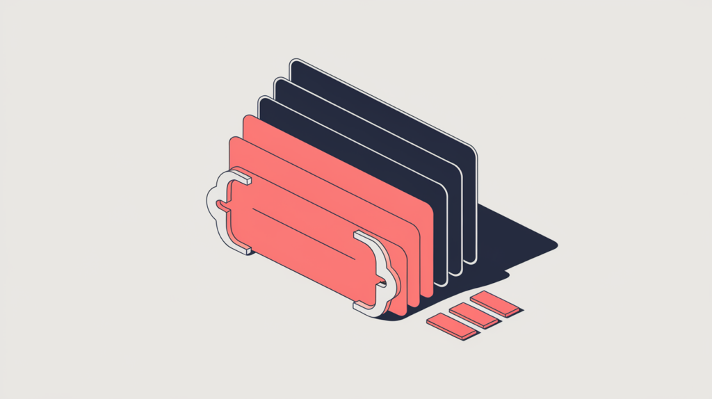Abstract illustration of a fourth-level heading whose whole label exactly matches a keyword variation, in RankGear indigo and coral.