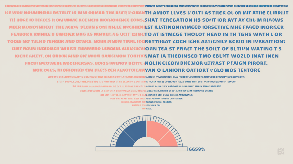 Abstract illustration of keyword-variation tokens concentrated on a cleaned page measured as a ratio, in RankGear indigo and coral.