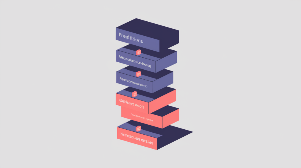 Abstract illustration of a page's five most-used phrases ranked by frequency with matching keyword variations highlighted, in RankGear indigo and coral.
