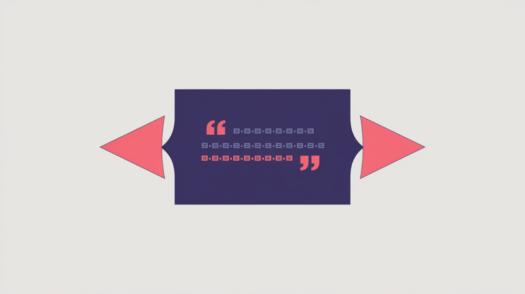 Abstract illustration of keyword variations counted inside HTML cite tags around a cited work, in RankGear indigo and coral.