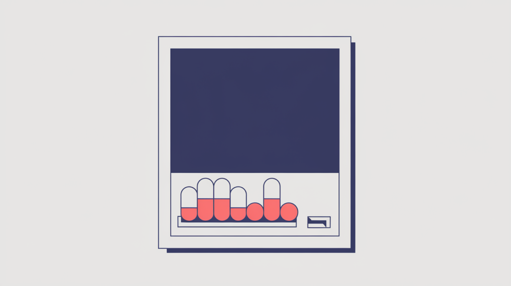 Abstract illustration of an HTML figure with a framed image and a caption whose keyword-variation tokens are counted, in RankGear indigo and coral.