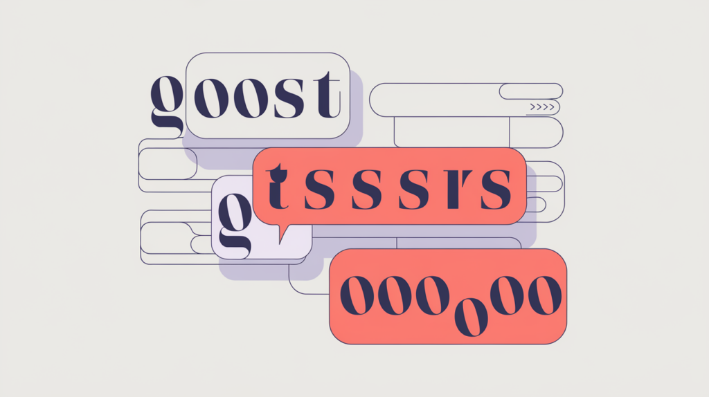 Abstract illustration of highlighted words counted inside mark tags, in RankGear indigo and coral.