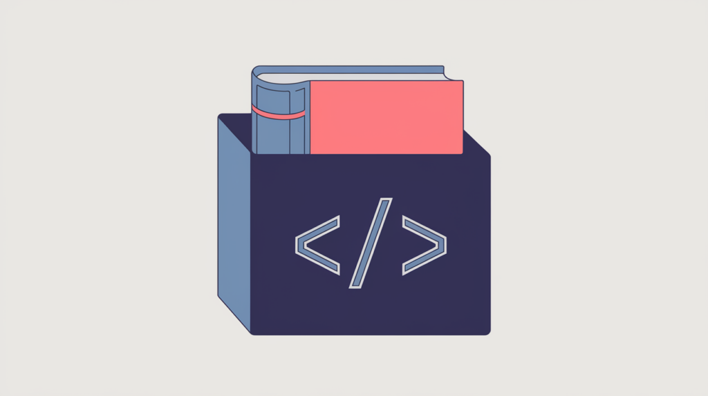 Abstract illustration of a JSON-LD PublicationVolume periodical entity present versus absent, in RankGear indigo and coral.