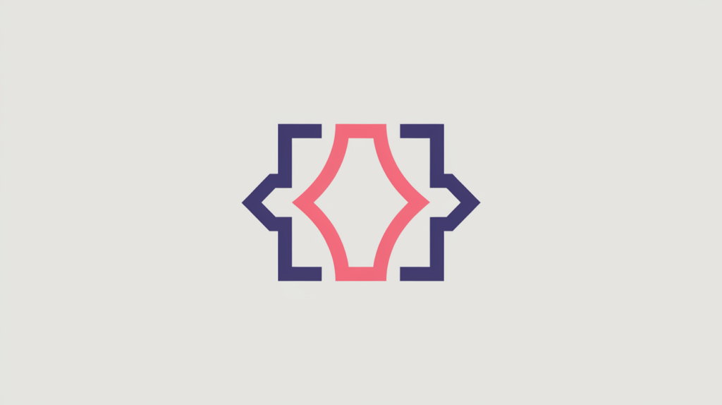 Abstract illustration of a JSON-LD QuantitativeValue with a bounded minimum-to-maximum measured range, in RankGear indigo and coral.