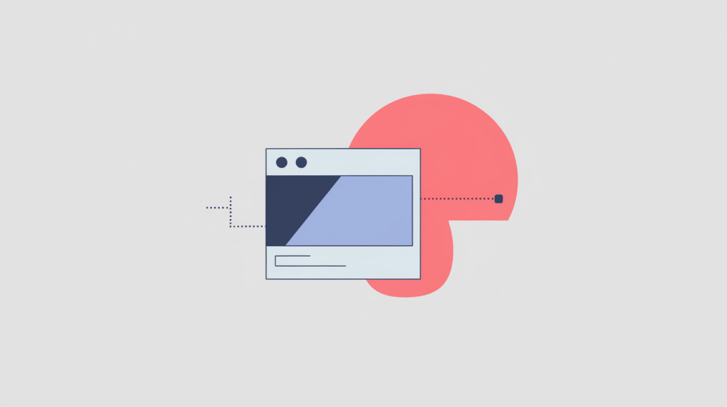 Abstract illustration of an image tile tagged as the Microdata image property of a structured-data entity, in RankGear indigo and coral.