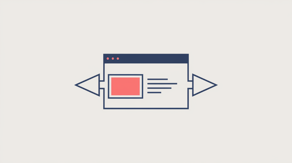 Abstract illustration of a Microdata thumbnail attribute linking a small preview image to a content item, in RankGear indigo and coral.
