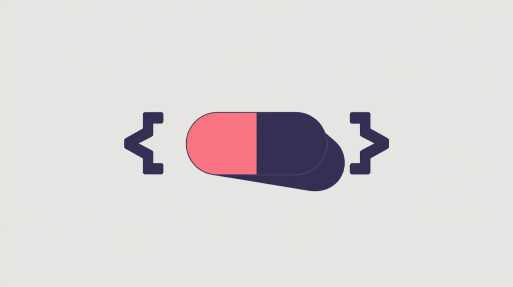 Abstract illustration of a URL host name matched end-to-end against a keyword variation token, in RankGear indigo and coral.