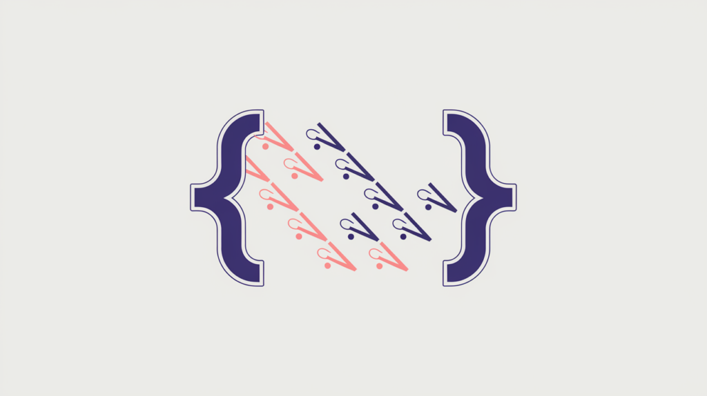 Abstract illustration of trademark symbols being counted within a page body, in RankGear indigo and coral.